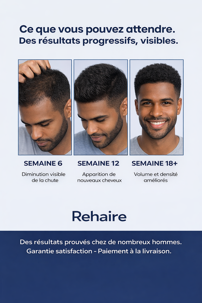Rehaire – Sérum Roll-On Anti-Calvitie • Repousse en 90 jours