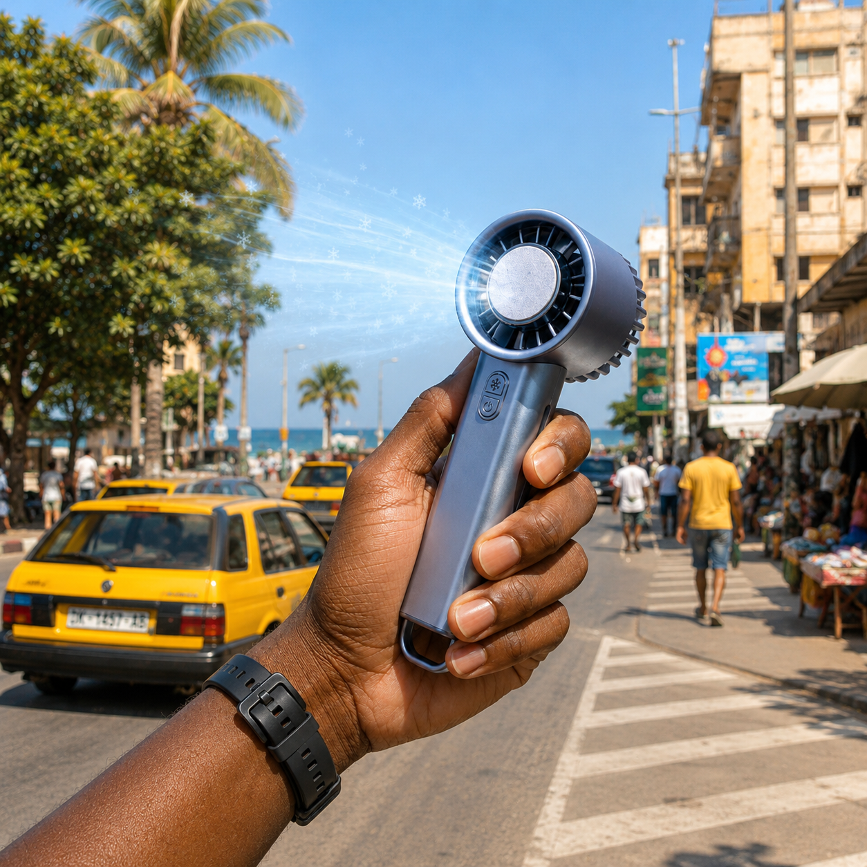 Mini Ventilateur Portable Rechargeable — Fraîcheur Instantanée Partout Où Tu Vas