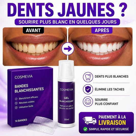SmileGlow- Pack Dentrifrce Blanchissant probiotique(Élimine des années de taches)
