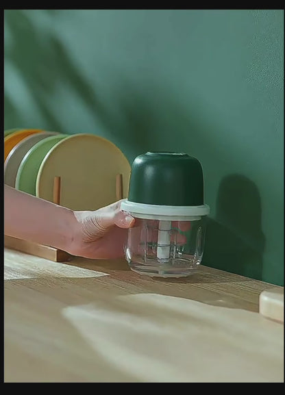 Hachoir Électrique Portable — Ail, Oignon & Piment en 10 Secondes